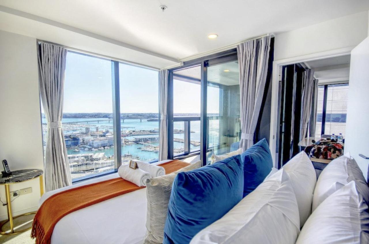 Апартаменты Magnificent Skytower, Sea, Habour View In Cbd Окленд Экстерьер фото